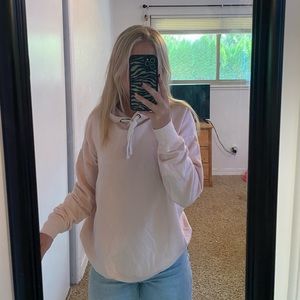 light pink hoodie